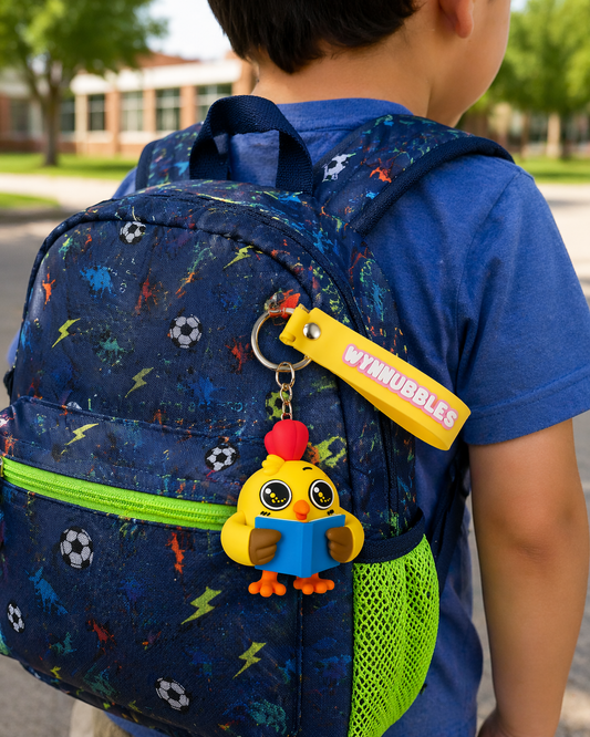 Llavero de pollito lector Wynnbubbles
