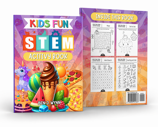 Kids Stem Activity Book: Ice Cream Party Style