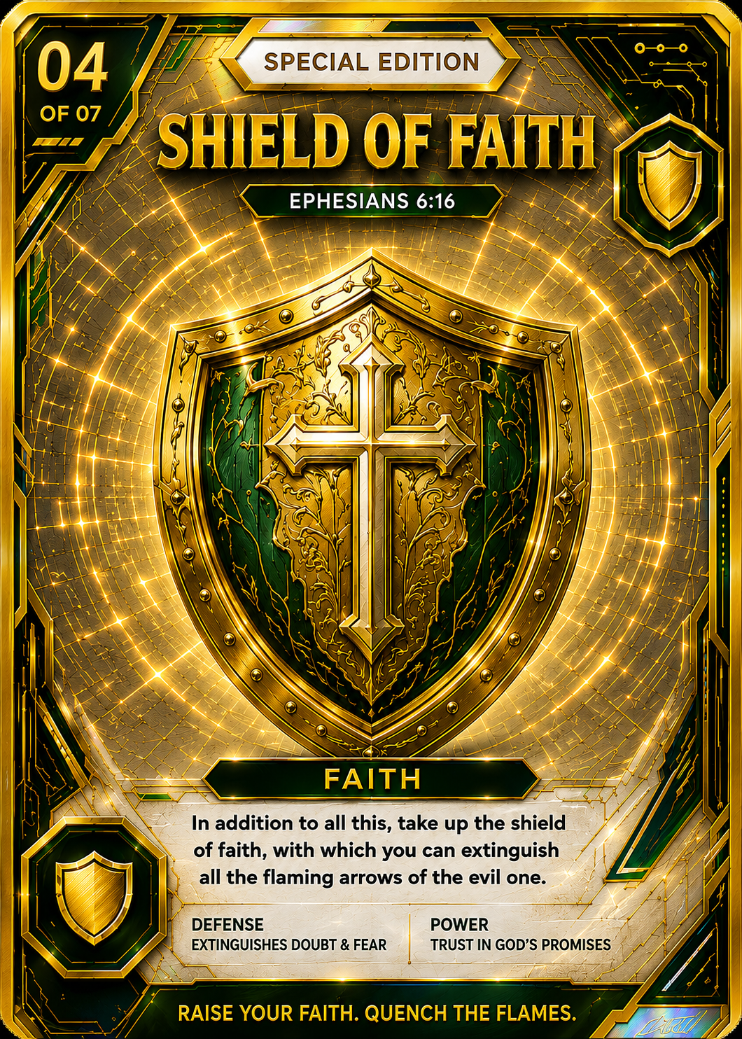 Wynn Words Trading Card – Shield of Faith | Special Edition