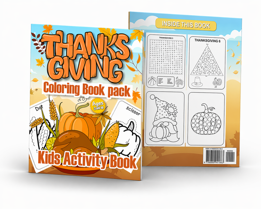 Happy Thanksgiving: Coloring Book Pack (Holidays Activity Coloring Book Pack)