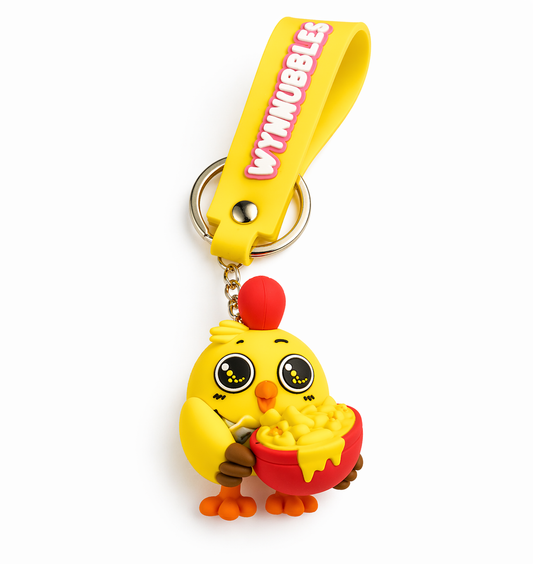 Llavero Wynnbubbles Chick con snack